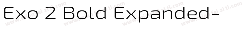 Exo 2 Bold Expanded字体转换